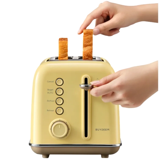 Buydeem Toster DT620E-MY/EU 2 kromki żółty