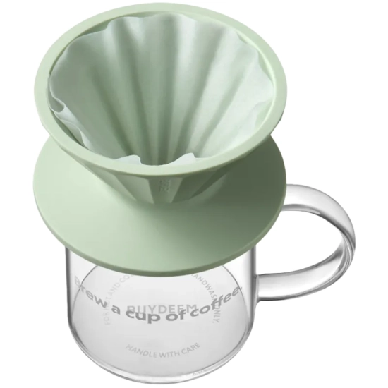 Buydeem CD1024-CG Zestaw do kawy przelewowej Cozy Greenish
