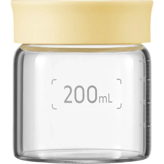 BUYDEEM Słoik szklany CS1007/A2-MY 200 ml żółty