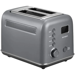 BUYDEEM DT730E DT730E-IG/EU – automatyczny metalowy toster na 2 kromki w wariancie Ink Grey, z wyświetlaczem LCD.