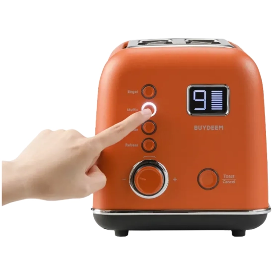 BUYDEEM Toster DT730E-KR/EU 2 kromki czerwony