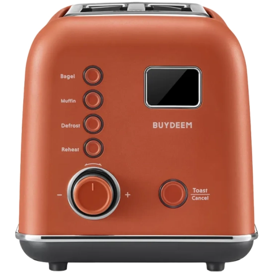 Buydeem Toster DT730E-KR/EU automatyczny 2 kromki czerwony