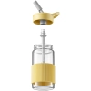 Buydeem Butelka szklana CD1017 500 ml ze słomką Mellow Yellow