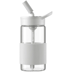 Zdjęcie produktu Butelka szklana BUYDEEM CD1017 500 ml ze słomką Oat White; dokładny wariant CD1017-OW, EAN 695038661392