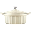 BUYDEEM Emaliowane naczynie żeliwne 29L CP521-OW Oat White
