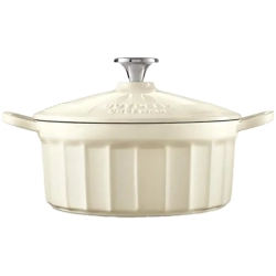 BUYDEEM Emaliowane naczynie żeliwne 29L CP521-OW Oat White