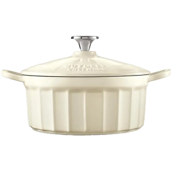 BUYDEEM Emaliowane naczynie żeliwne 29L CP521-OW Oat White