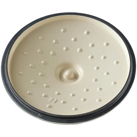 BUYDEEM Emaliowane naczynie żeliwne 29L CP521-OW Oat White