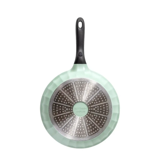 BUYDEEM Patelnia aluminiowa nieprzywierająca 28 cm CP182-CG Cozy Greenish