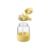 Buydeem Bidon szklany DG710 1 l ze słomką Mellow Yellow