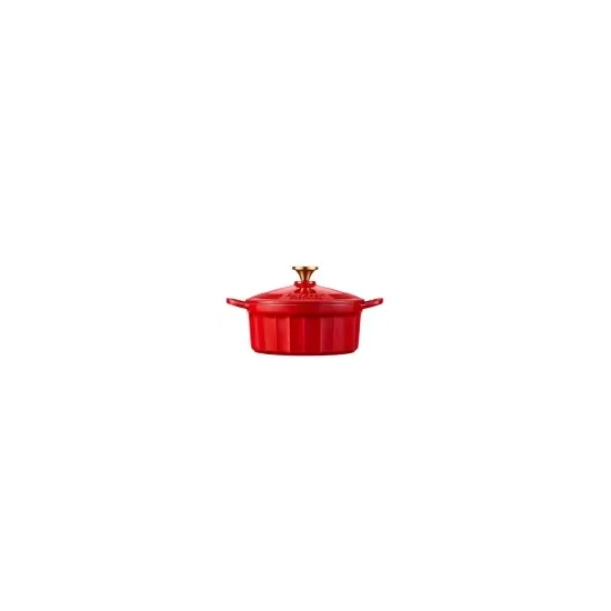 Buydeem Garnek żeliwny emaliowany CP521-KR 2,9 l Koi Red