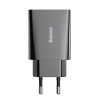 Ładowarka sieciowa Baseus Speed Mini CCFS-SN01 20W USB-C czarna – zdjęcie główne dokładnego wariantu produktu.