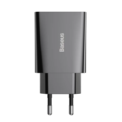 Ładowarka sieciowa Baseus Speed Mini CCFS-SN01 20W USB-C czarna – zdjęcie główne dokładnego wariantu produktu.