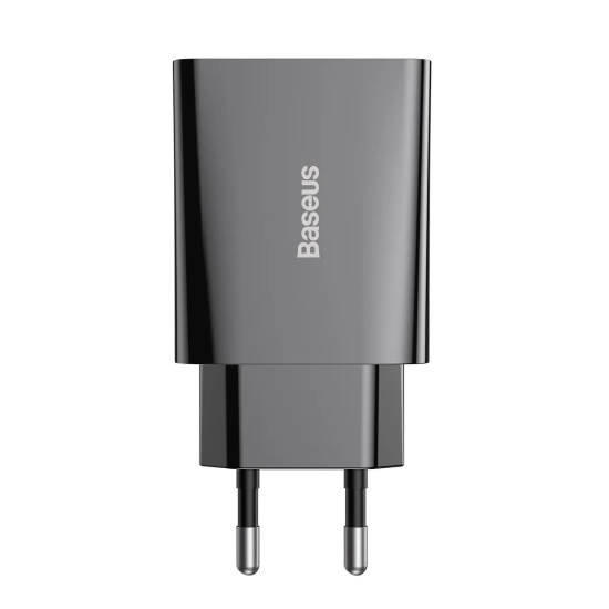 Ładowarka sieciowa Baseus Speed Mini CCFS-SN01 20W USB-C czarna – zdjęcie główne dokładnego wariantu produktu.