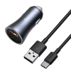 Baseus ładowarka samochodowa 40W USB-C USB-A szara — wariant produktu marki Baseus, kolor szary, moc do 40W.