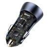 Baseus ładowarka samochodowa 40 W USB-C USB-A szara