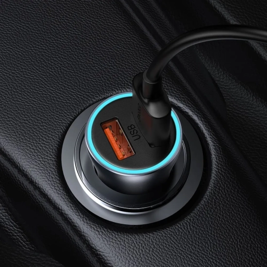Baseus ładowarka samochodowa 40 W 2x USB szara