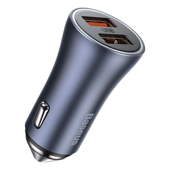 Baseus ładowarka samochodowa 40 W 2x USB szara