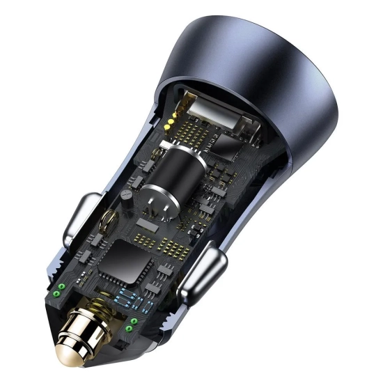 Baseus ładowarka samochodowa 40 W 2x USB szara