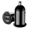 Baseus Grain Pro ładowarka samochodowa 2x USB czarna — wariant produktu marki Baseus, kolor czarny.