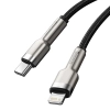 Baseus Kabel Cafule Metal USB-C–Lightning 20 W 0,25 m czarny