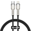 Baseus Kabel Cafule Metal USB-C–Lightning 20 W 0,25 m czarny