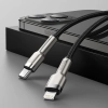 Kabel Baseus Cafule Metal USB-C – Lightning 20W 1 m czarny