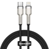 Baseus Cafule Metal USB-C – Lightning 20W 1 m czarny – przewód ze złączami USB-C – Lightning w kolorze czarny.