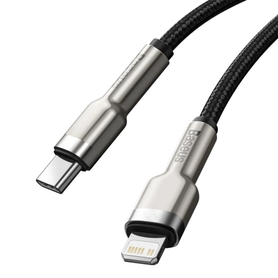 Baseus Cafule Metal USB-C – Lightning 20 W 1 m czarny