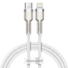Baseus Cafule Metal Data USB-C – Lightning 20W 1 m biały – przewód ze złączami USB-C – Lightning w kolorze biały.