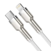 Baseus Cafule Metal Data USB-C – Lightning 20 W 1 m biały