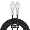 Kabel Baseus Cafule Metal USB-C–Lightning 20 W 2 m czarny – produkt w dokładnym wariancie wskazanym kodem CATLJK-B01, zg