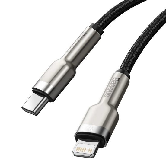 Baseus Kabel Cafule Metal USB-C–Lightning 20 W 2 m czarny