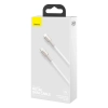Kabel Baseus Cafule Metal USB-C – Lightning 20W 2 m biały