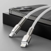 Kabel Baseus Cafule Metal USB-C – Lightning 20W 2 m biały
