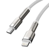Baseus Cafule Metal Data USB-C – Lightning 20 W 2 m biały