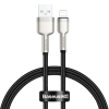 Baseus Kabel Cafule Metal USB-A–Lightning 0,25 m czarny