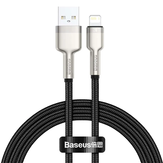 Kabel Baseus Cafule USB-A–Lightning 2,4A 1 m czarny