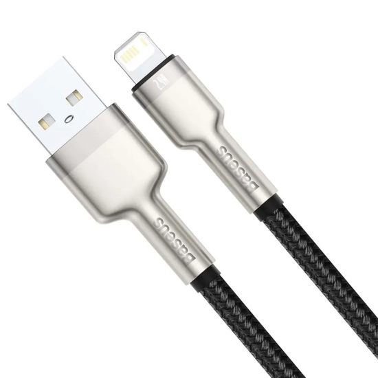 Kabel Baseus Cafule USB-A–Lightning 2,4A 1 m czarny