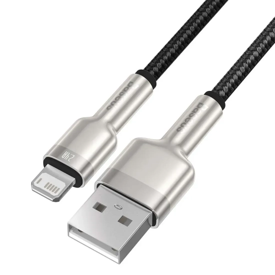 Kabel Baseus Cafule USB-A–Lightning 2,4A 1 m czarny