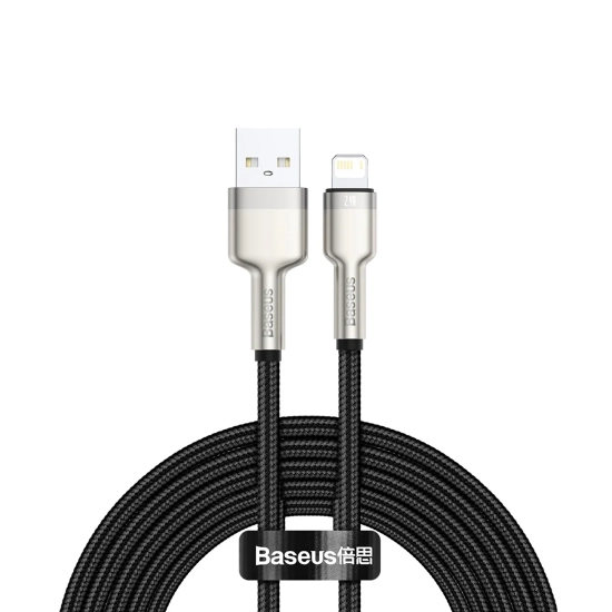 Kabel Baseus Cafule USB-A–Lightning 1 m czarny – produkt w dokładnym wariancie wskazanym kodem 6953156202245, zgodny z o