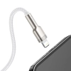 Baseus Kabel Cafule Metal USB-A–Lightning 1 m biały