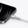 Baseus Kabel Cafule Metal USB-A–Lightning 1 m biały