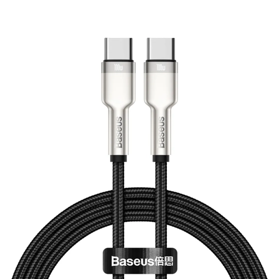 Baseus Cafule CATJK-C01 USB-C – USB-C 100W 1 m czarny – przewód ze złączami USB-C – USB-C w kolorze czarny.