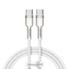 Baseus Kabel Cafule Metal USB-C–USB-C 100 W 1 m biały