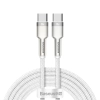 Kabel Baseus Cafule USB-C–USB-C 100W 2 m biały