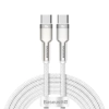 Baseus Cafule Metal CATJK-D02 USB-C – USB-C 100 W 2,0 m biały