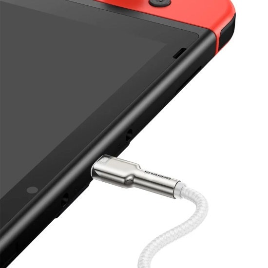 Kabel Baseus Cafule USB-C–USB-C 100W 2 m biały