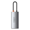 Hub USB-C Baseus Metal Gleam 4w1 HDMI PD USB szary