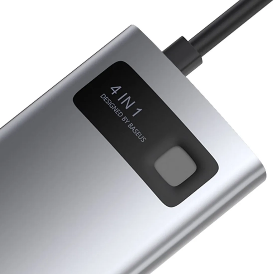 Baseus Hub USB-C Metal Gleam 4w1 HDMI PD 100 W